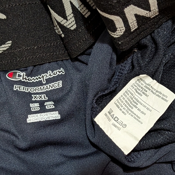 Champion Men's XXL Dark Blue Hi-Vis Performance Basketball Shorts w/Drawstring - Picture 8 of 8